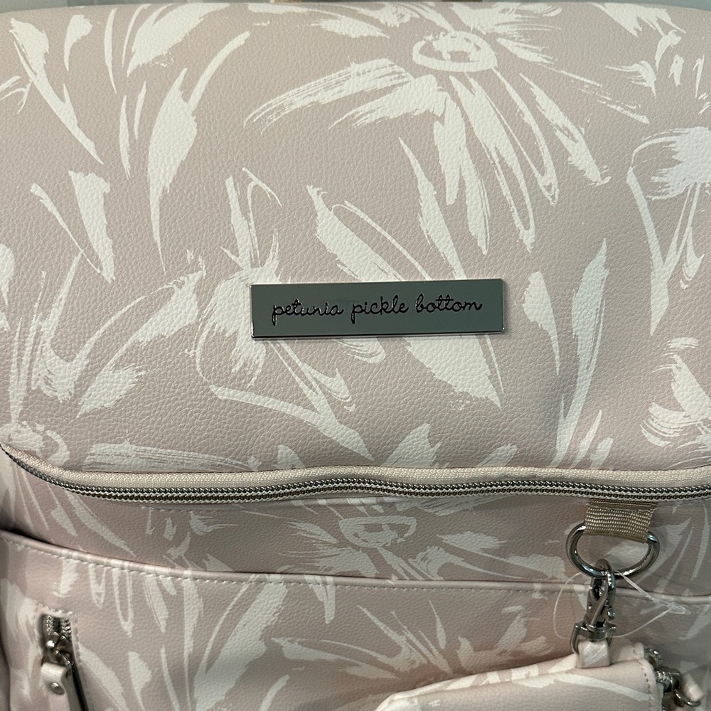 Petunia Pickle Bottom Blush Floral Print Diaper bag